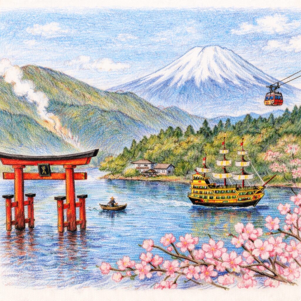 Hakone illustration